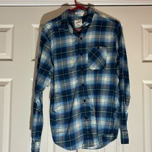 American Eagle Blue Plaid Shirt - NWOT